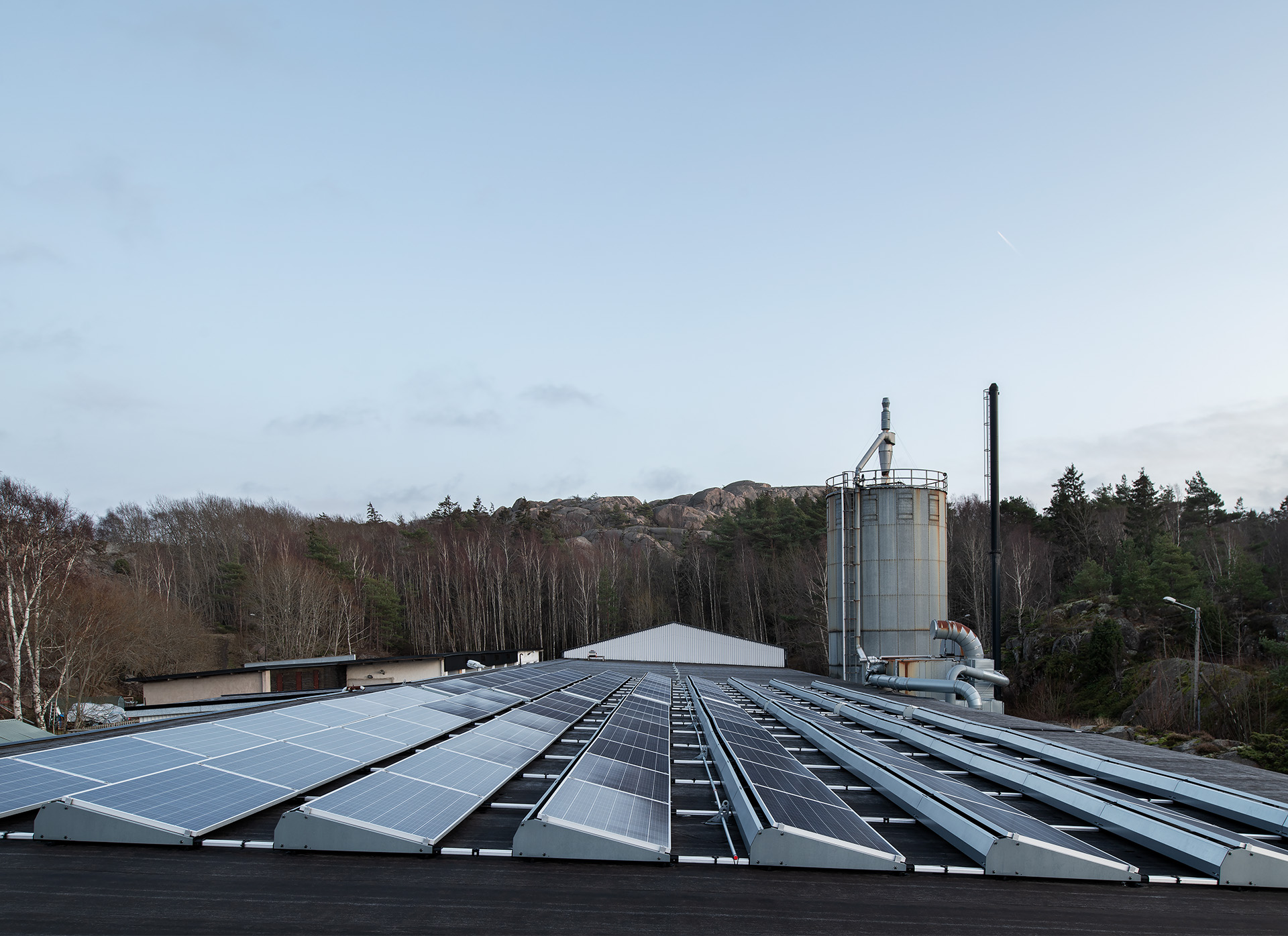 solpaneler på taket